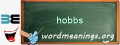 WordMeaning blackboard for hobbs